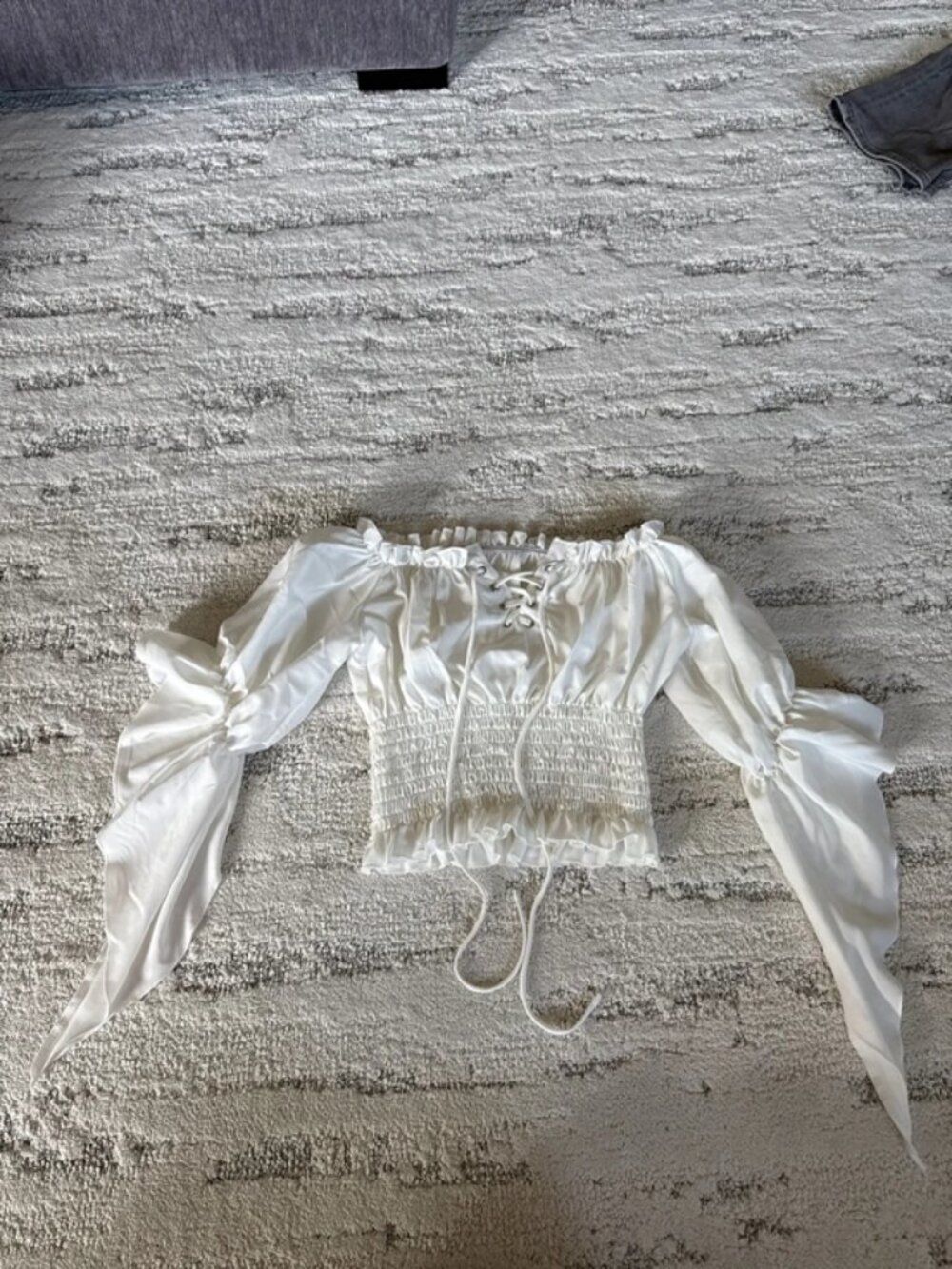 White peasant top